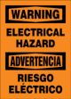 WARNING ELECTRICAL HAZARD (BILINGUAL SPANISH)