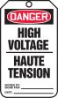 DANGER HIGH VOLTAGE (BILINGUAL FRENCH - HAUTE TENSION)