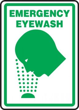 Contractor Preferred Safety Sign: Emergency Eyewash (Graphic)