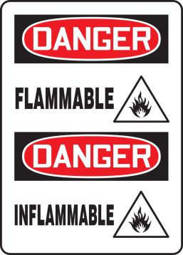DANGER-FLAMMABLE (BILINGUAL FRENCH)