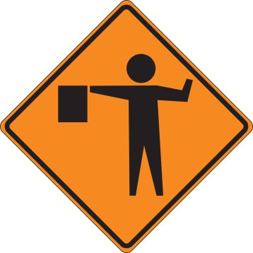 Flagger Sign (Roll-Up)