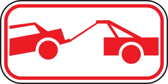 (TOW-AWAY ZONE PICTORIAL, RED)