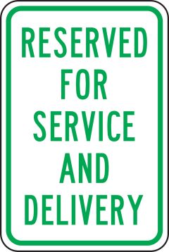 RESERVED FOR SERVICE AND DELIVERY