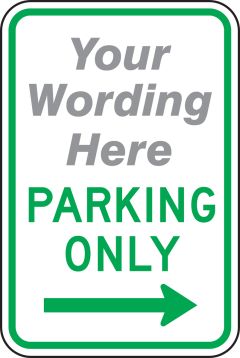 ___ PARKING ONLY ---->