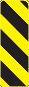 (TYPE 3 OBJECT MARKER - OBSTRUCTIONS ADJACENT TO OR WITHIN THE ROADWAY)