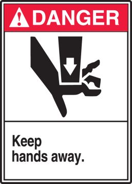 KEEP HANDS AWAY (W/GRAPHIC)