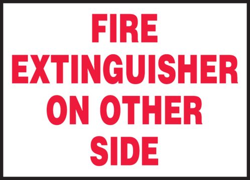 FIRE EXTINGUISHER ON OTHER SIDE