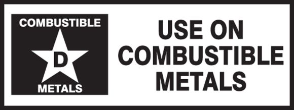 COMBUSTIBLE METAL D USE ON COMBUSTIBLE METALS