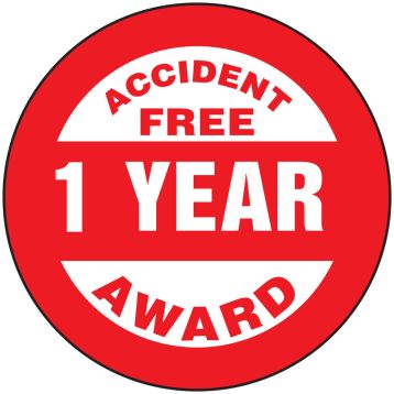 ACCIDENT FREE AWARD 1 YEAR
