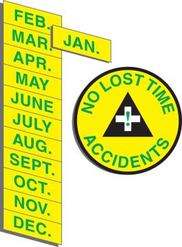 NO LOST TIME ACCIDENTS MONTH LABELS