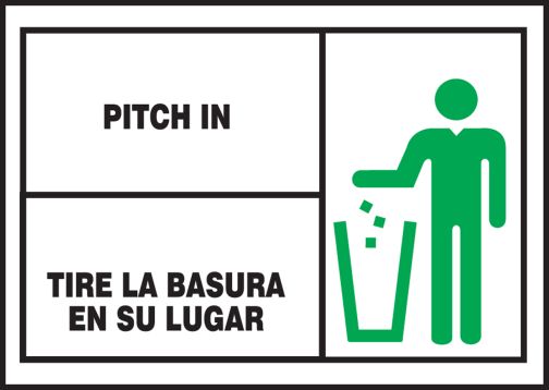 PITCH IN (W/GRAPHIC) (BILINGUAL)