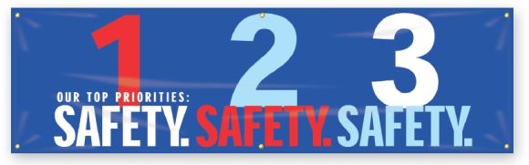 OUR TOP PRIORITIES: 1 SAFETY. 2 SAFETY. 3 SAFETY