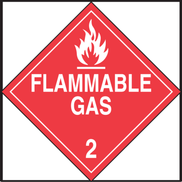 FLAMMABLE GAS (CLASS 2) (W/GRAPHIC)
