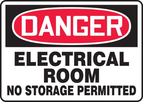 ELECTRICAL ROOM NO STORAGE PERMITTED