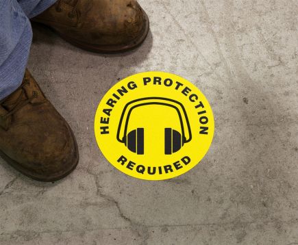 Plant & Facility, Legend: HEARING PROTECTION REQUIRED (W/ GRAPHIC)