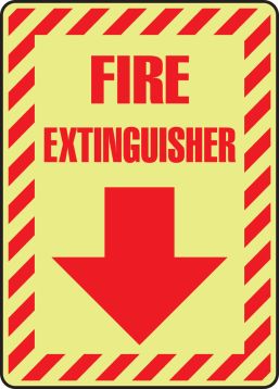 FIRE EXTINGUISHER (ARROW DOWN)