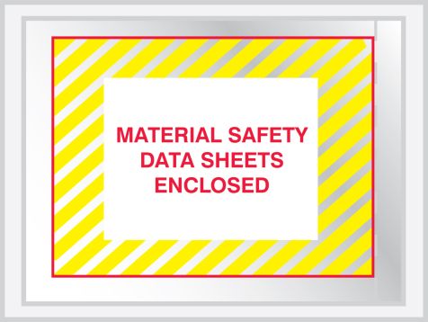 MATERIAL SAFETY DATA SHEETS ENCLOSED