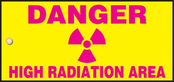 DANGER HIGH RADIATION AREA (W/GRAPHIC)