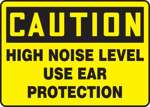 HIGH NOISE LEVEL USE EAR PROTECTION