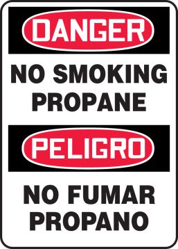 NO SMOKING PROPANE (BILINGUAL)