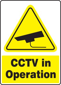 CCTV IN OPERATION W/GRAPHIC