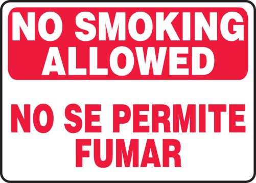 NO SMOKING ALLOWED (BILINGUAL)