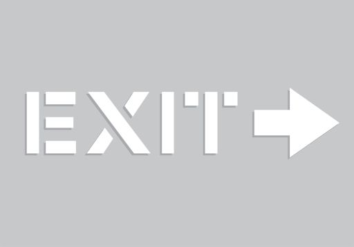 EXIT (with arrow right)