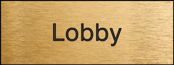 Safety Sign, Legend: LOBBY