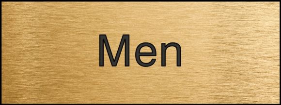 Safety Sign, Legend: MEN
