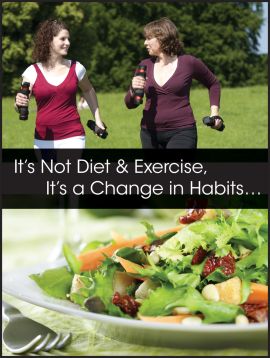 Motivation Product, Legend: IT'S NOT DIET & EXERCISE, IT'S A CHANGE IN HABITS....