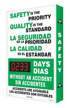 Motivation Product, Legend: SAFETY IS THE PRIORITY QUALITY IS THE STANDARD #### DAYS WITHOUT AN ACCIDENT ACCIDENTS ARE AVOIDABLE