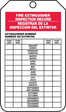 FIRE EXTINGUISHER INSPECTION RECORD 