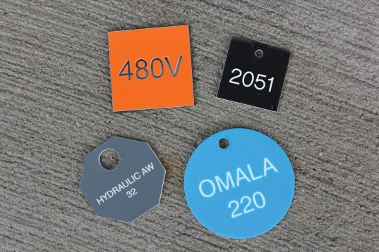 Custom Accu-Ply™ Plus Engraved Tags-.063" (1/16" thick)
