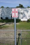 NO PARKING ANY TIME <------