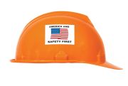 Safety Label, Legend: AMERICA AND SAFETY FIRST W/ FLAG