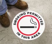 SMOKING PERMITTED IN THIS AREA (W/ GRAPHIC)