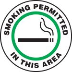 SMOKING PERMITTED IN THIS AREAS