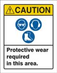 Protective wear required in this area.