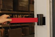 Wall Mount Retractable Belt Tape Barriers - 10 FT.