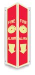 Safety Sign, Legend: FIRE ALARM (W/GRAPHIC) (ARROW)