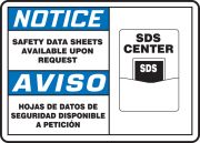 NOTICE SAFETY DATA SHEETS AVAILABLE UPON REQUEST (BILINGUAL)