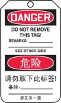 DANGER DO NOT OPERATE (English/Chinese-Simplified)
