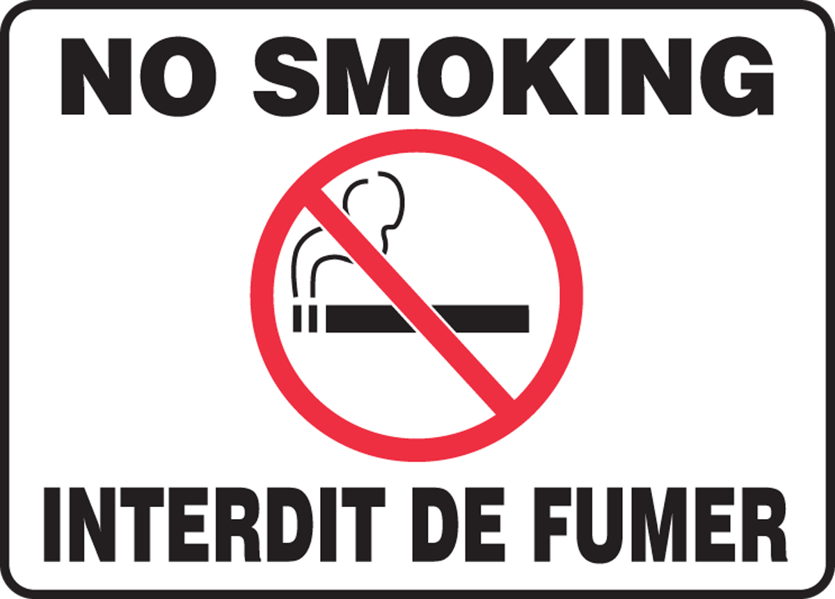 NO SMOKING (BILINGUAL FRENCH)