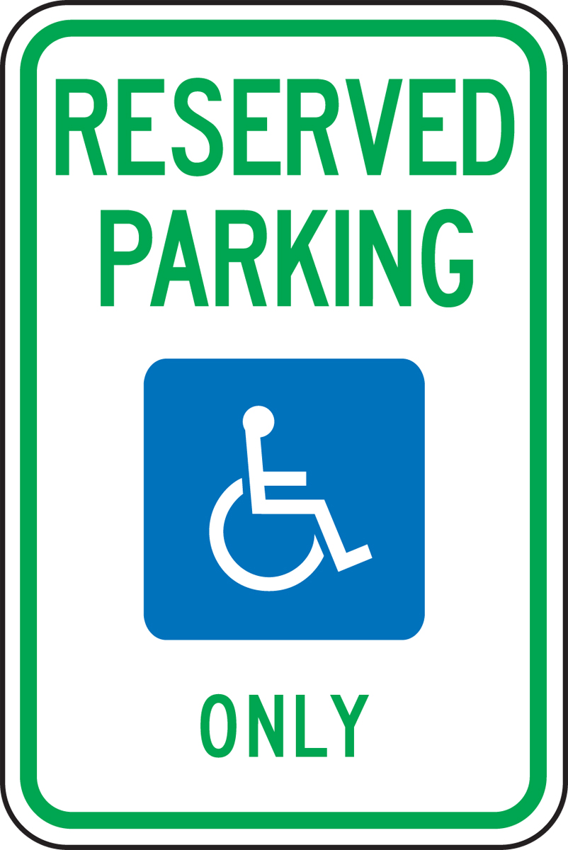 (MICHIGAN) RESERVED PARKING ONLY (W/GRAPHIC)