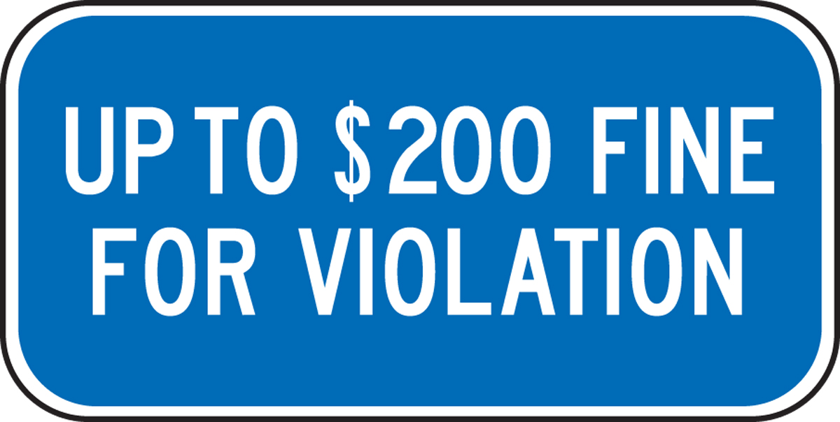 (MINNESOTA) UP TO $200 FINE FOR VIOLATION