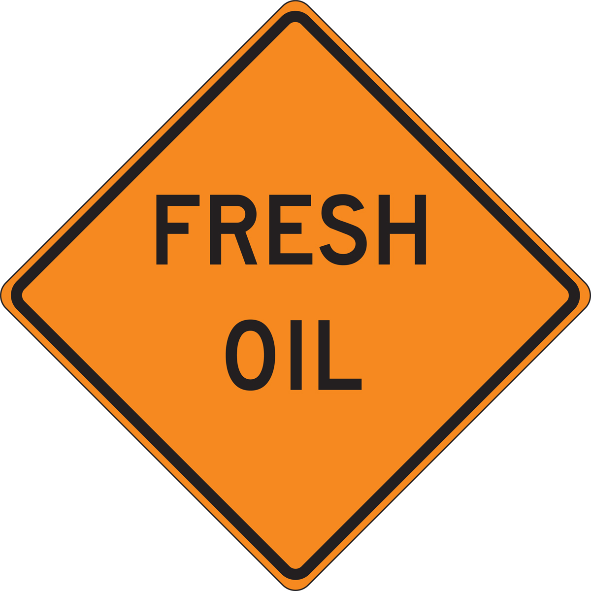 Safety Label, Legend: FRESH OIL