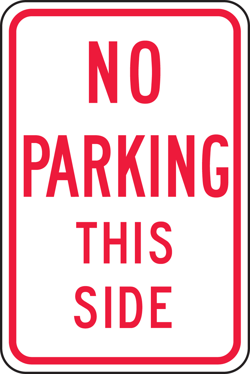 NO PARKING THIS SIDE
