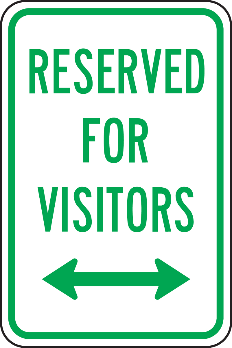 RESERVED FOR VISITORS <--->