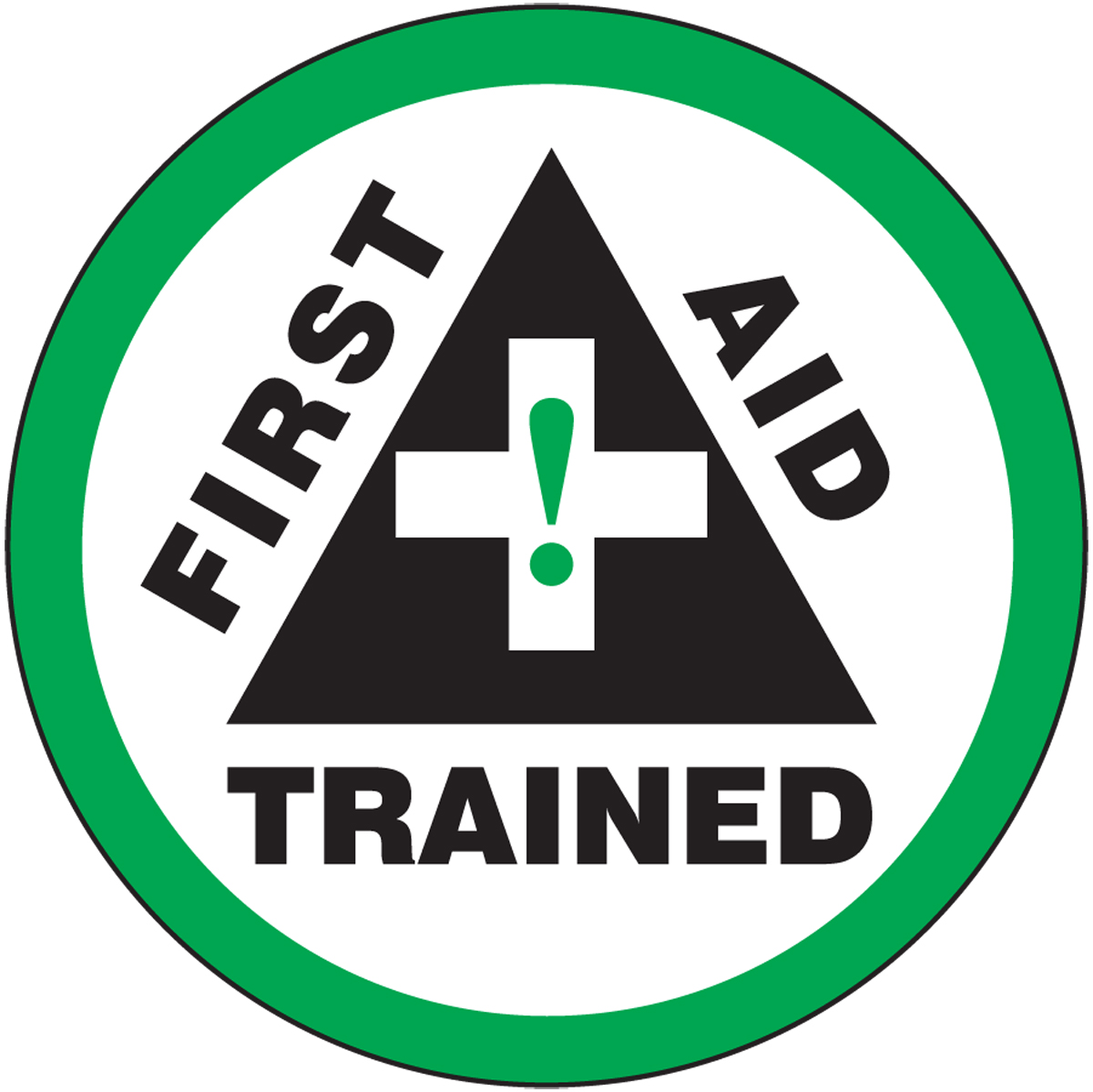 FIRST AID TRAINED (W/GRAPHIC)