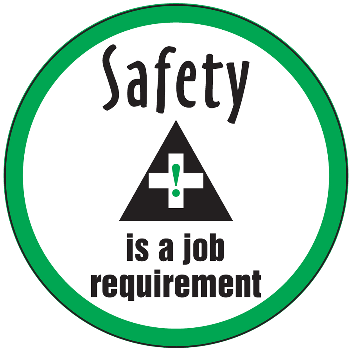 SAFETY IS A JOB REQUIREMENT